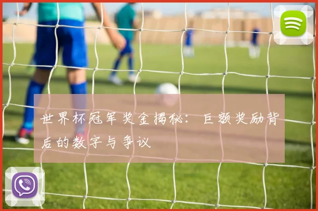 世界杯冠军奖金揭秘：巨额奖励背后的数字与争议